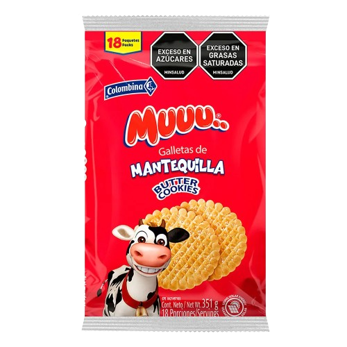 Muuu Galleta Mantequilla x 18 unds